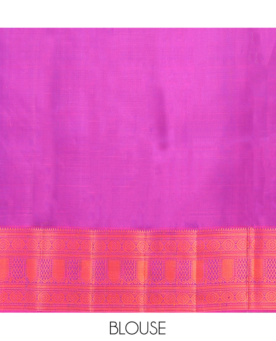 Blue Kanchipuram Silk Saree