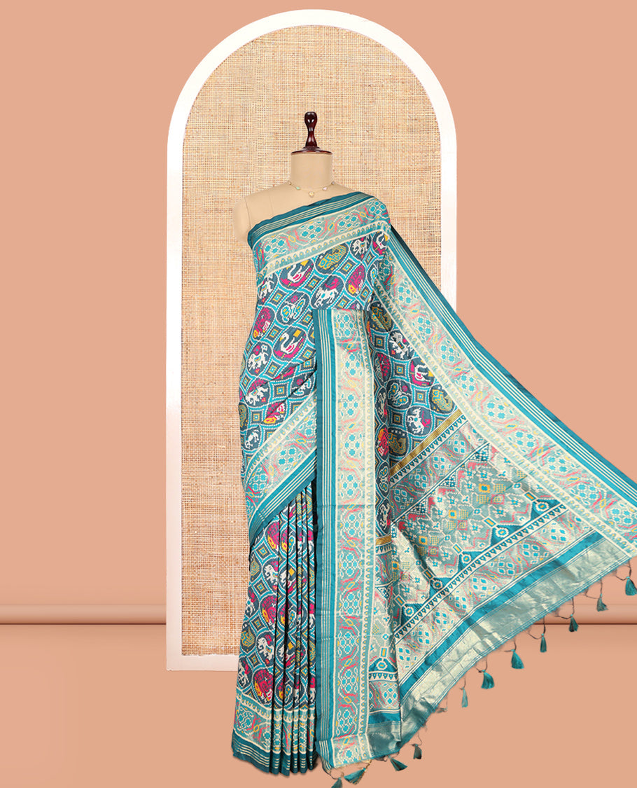 Blue Fancy Patola Saree