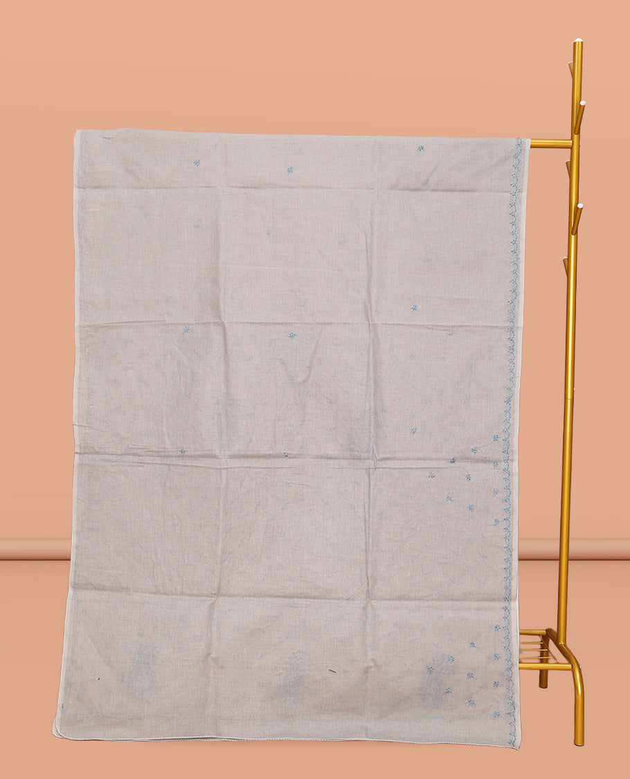 Pale Blue Lucknowi Chikankari Saree