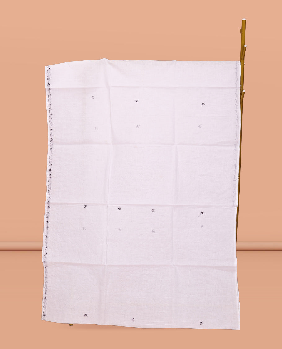 White Lucknowi Chikankari Saree
