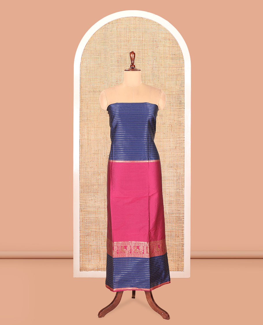 Magenta Semi-Silk Material Chudidar Set