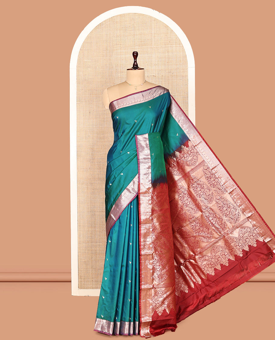 Peacock Green Gift Saree