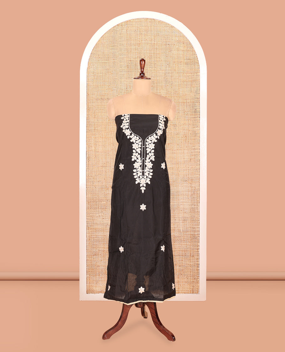 Black Material Chudidar Set