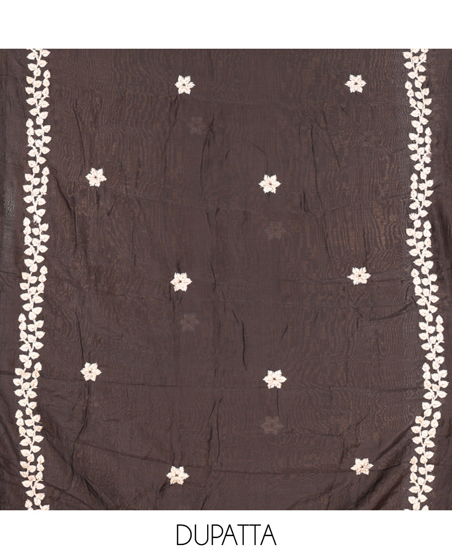 Black Material Chudidar Set