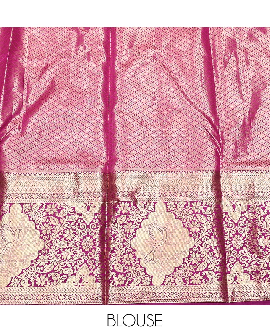 Grey Art Silk Half-Saree