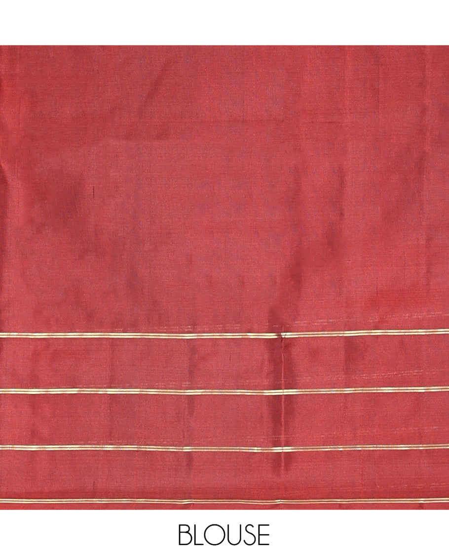 Maroon Venkatagiri Silk Saree