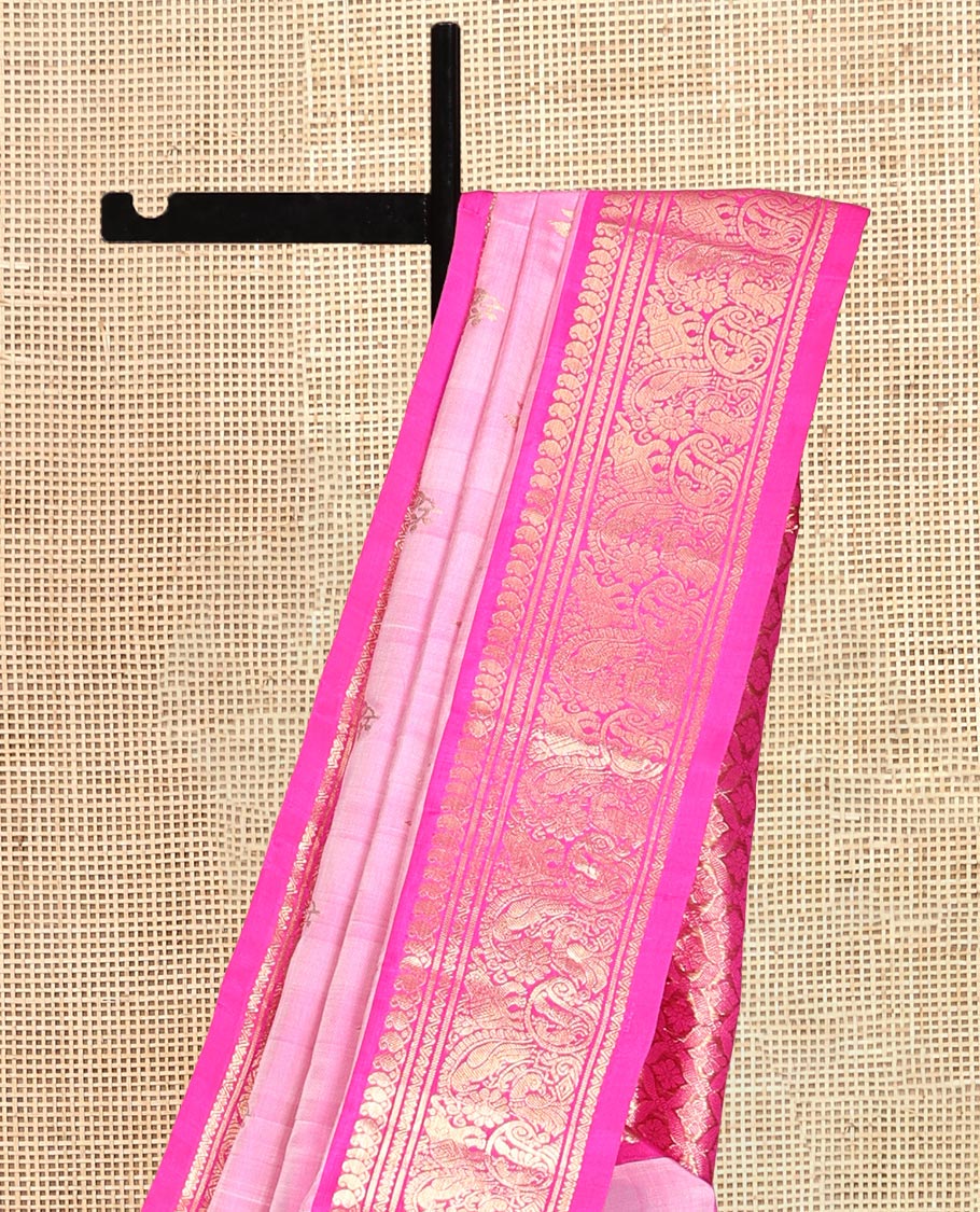 Pink Venkatagiri Silk Saree