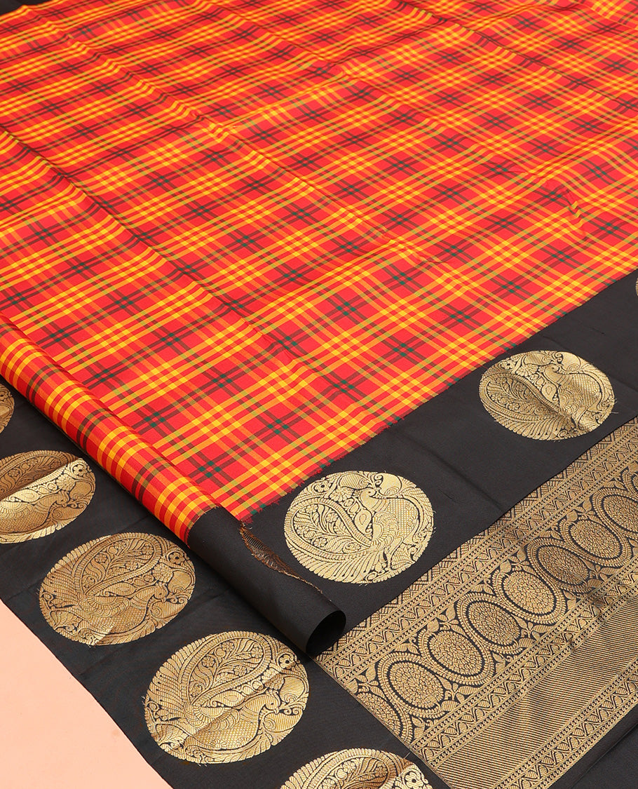Red Kanchi Silk