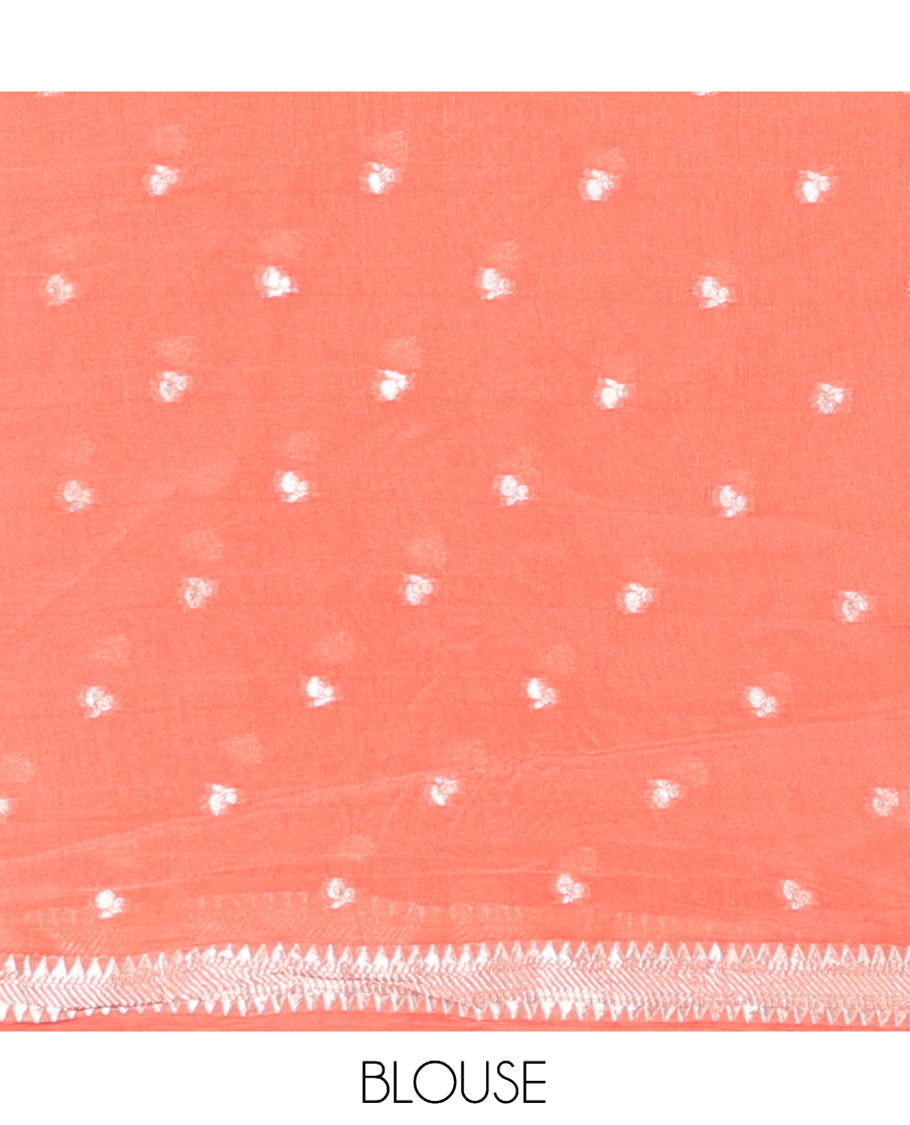 Maroon Plain Viscose Georgette Saree