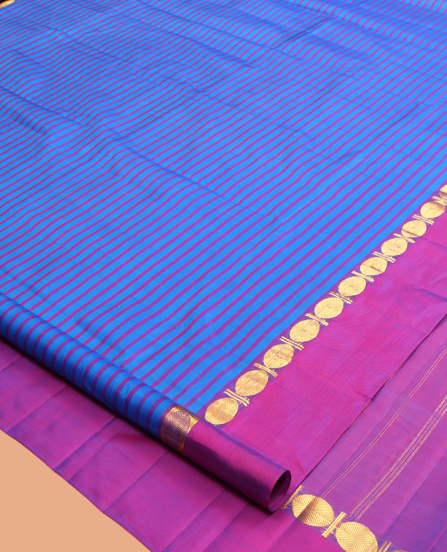 Blue Kanchipuram Silk Saree