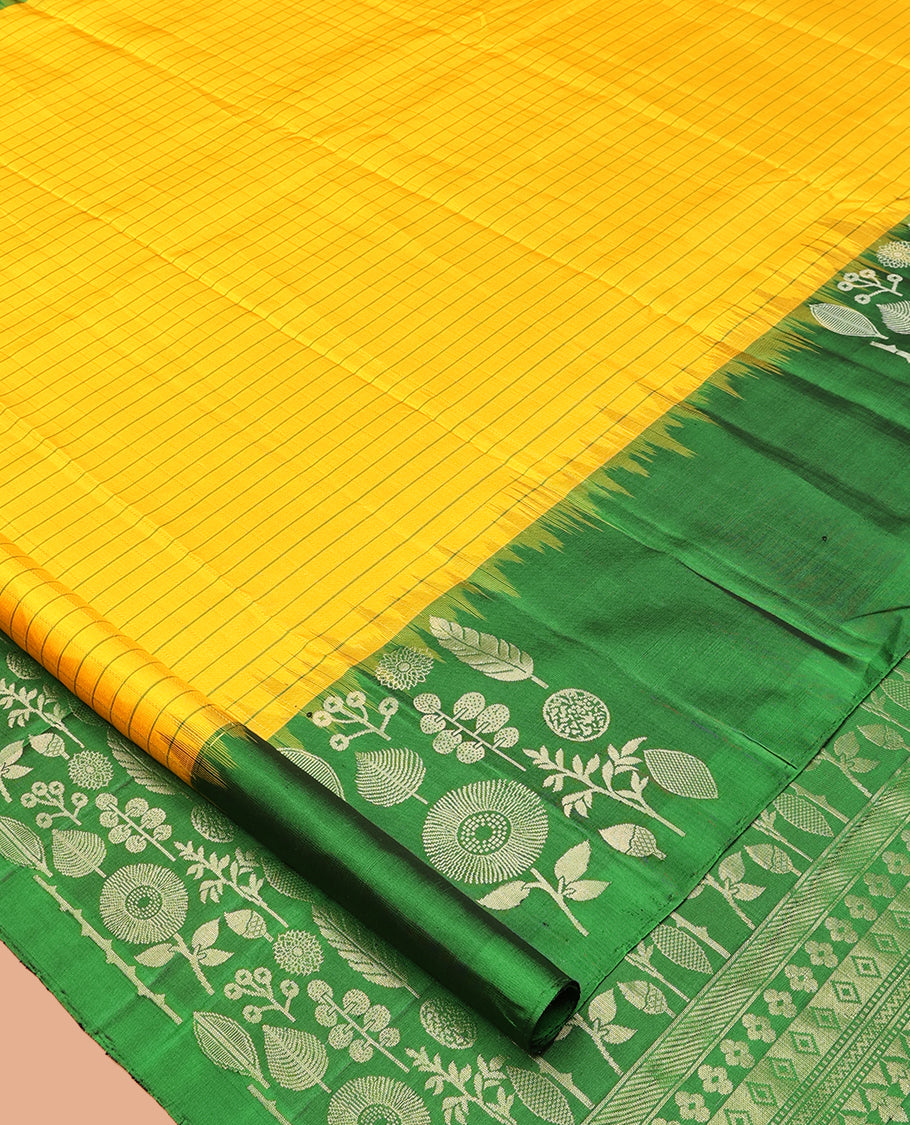 Yellow Mayuri Soft Silk Saree