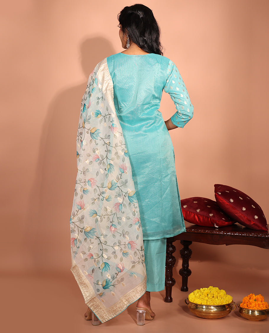 Blue Tissue Readymade Suit
