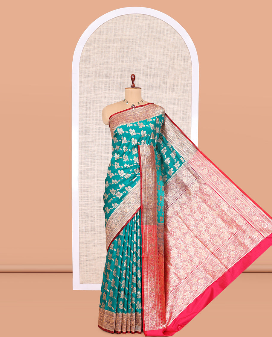 Green Banaras Nylon Saree