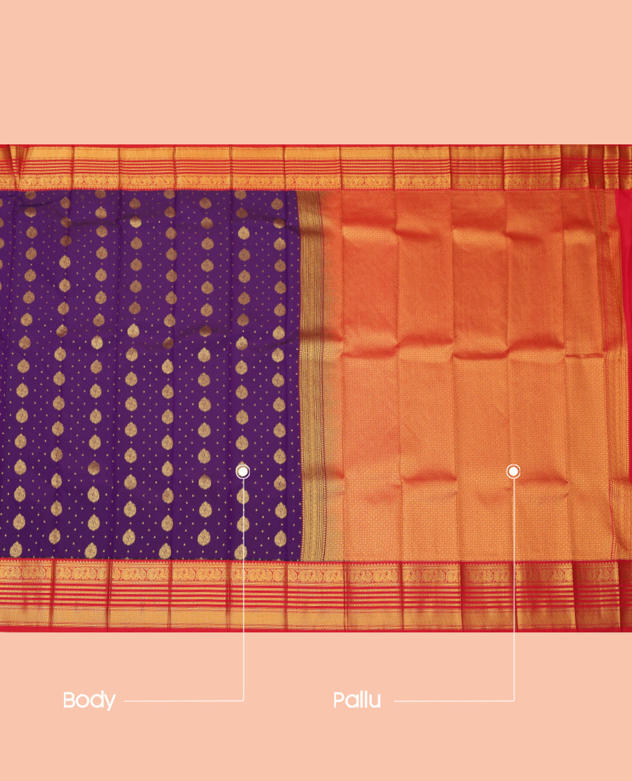 Violet Budget Silk Saree