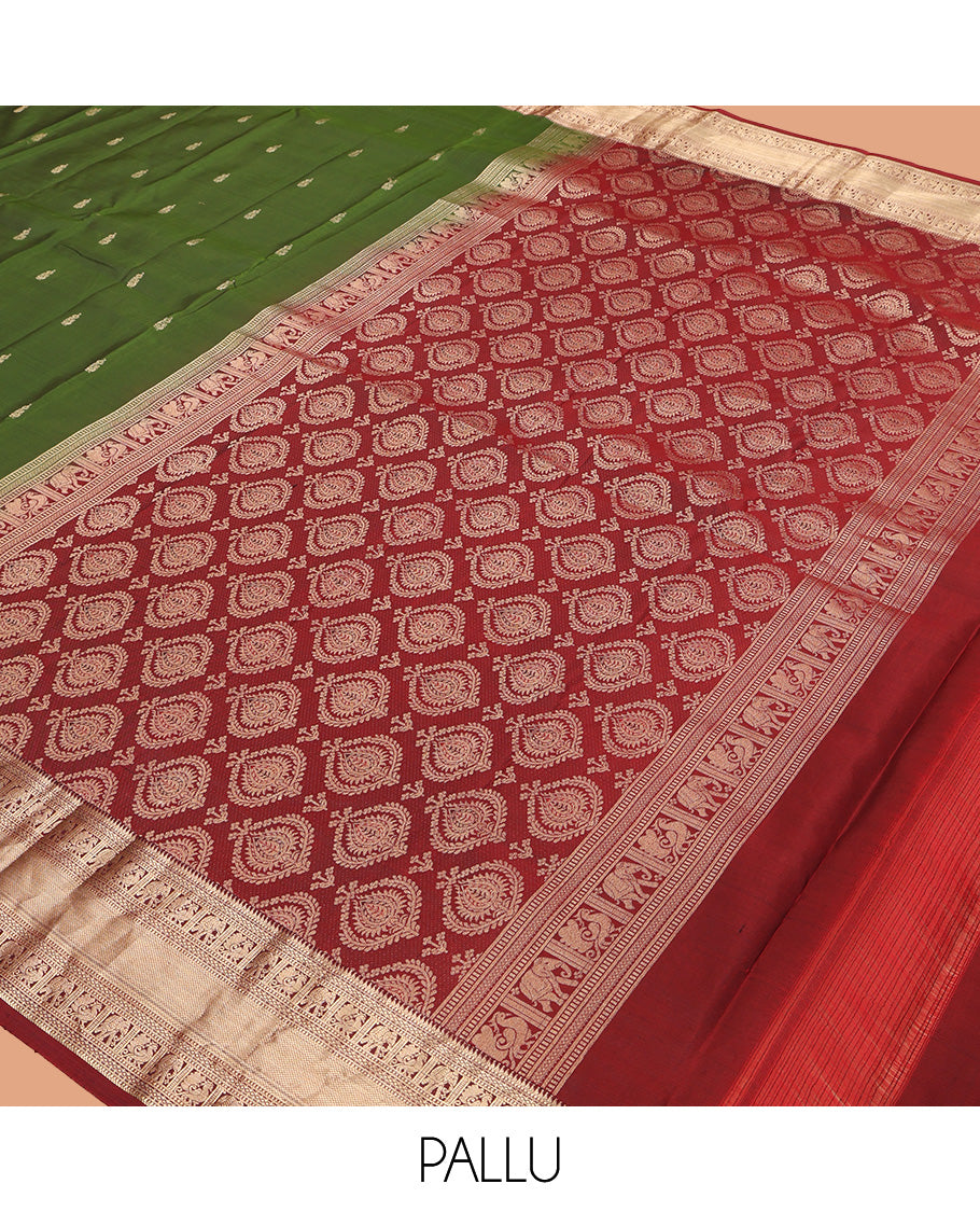 Green Kanchipuram Silk Saree