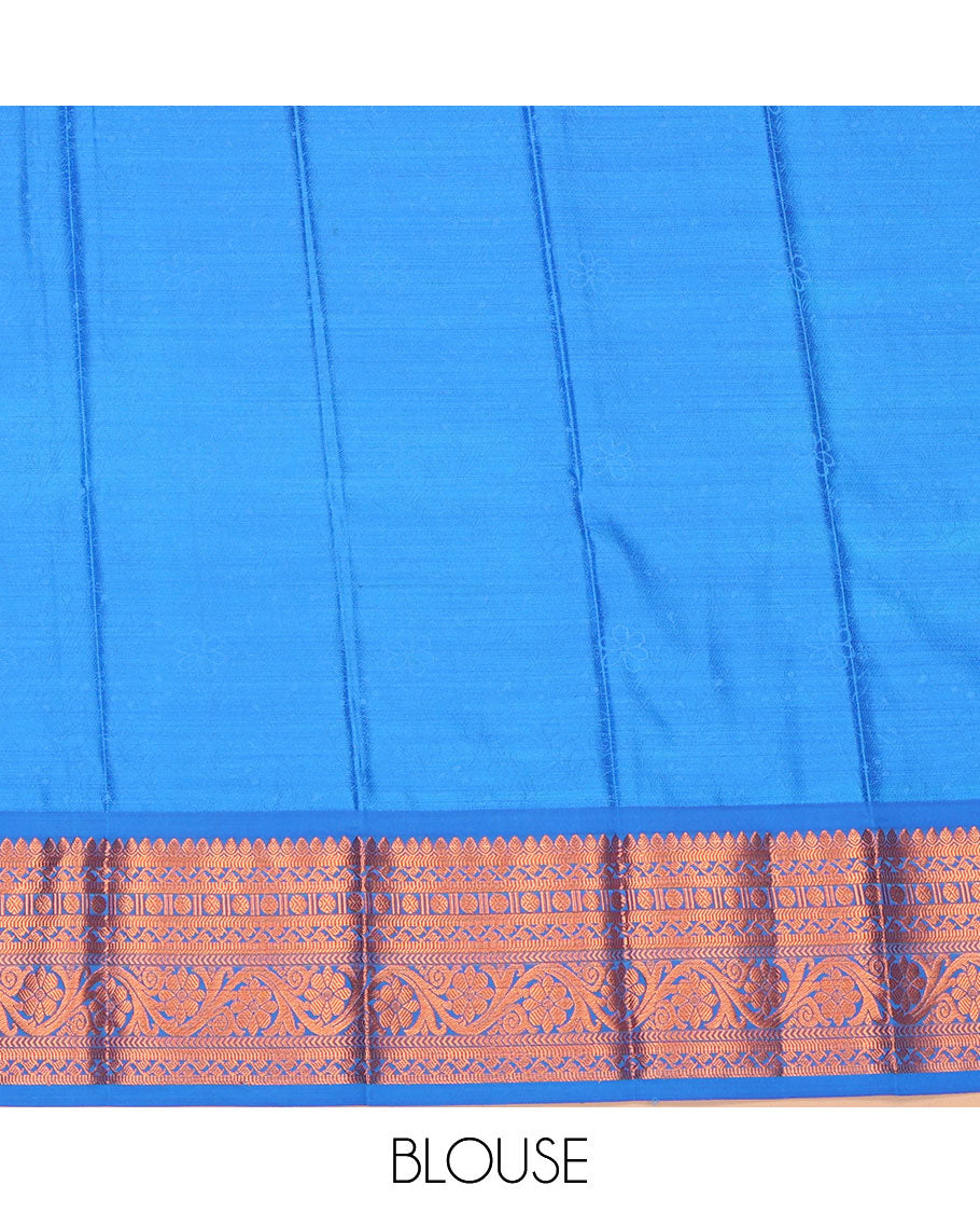 Purple Budget Silk Saree, Adorned with Jacquard Design, a Contrast Traditional Zari Border, Jaal Pallu, and a Contrast Blouse