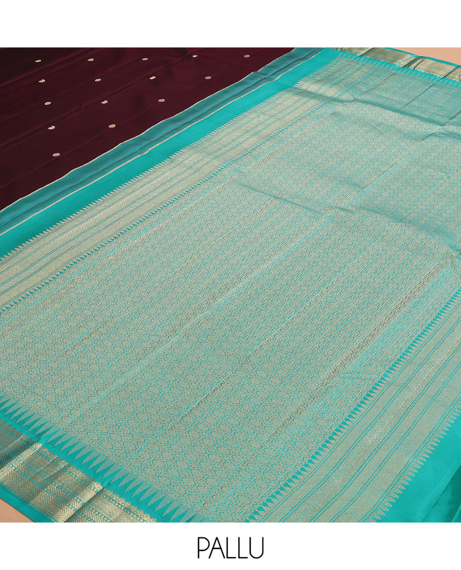 Brown Kanchipuram Silk Saree