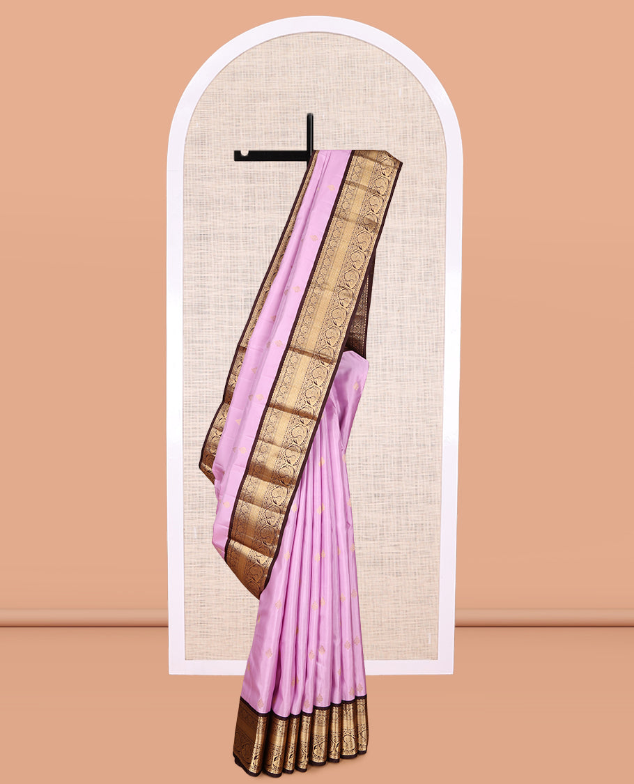 Pink Kanchipuram Silk Saree