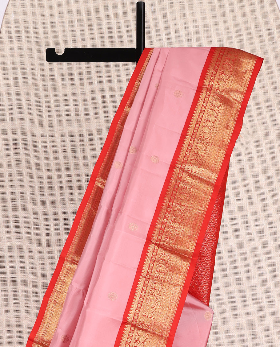 Pink Kanchipuram Silk Saree