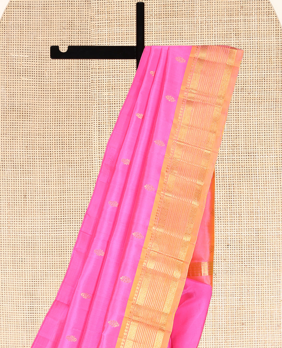 Pink Kanchipuram Silk Saree