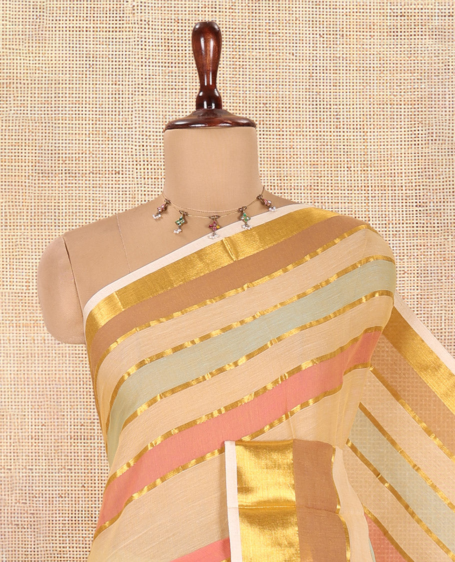 Chikku Khadi Mul Cotton Saree