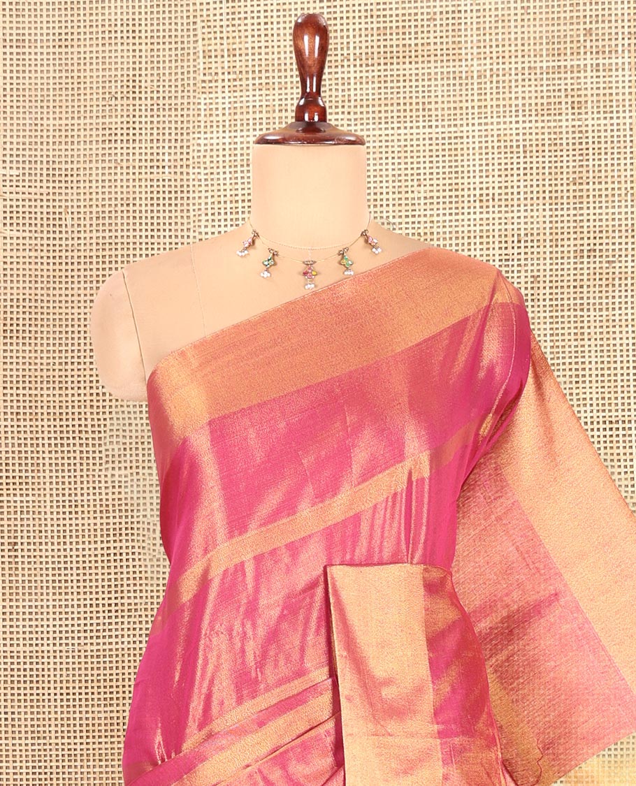 Purple Tissue Cotton Saree