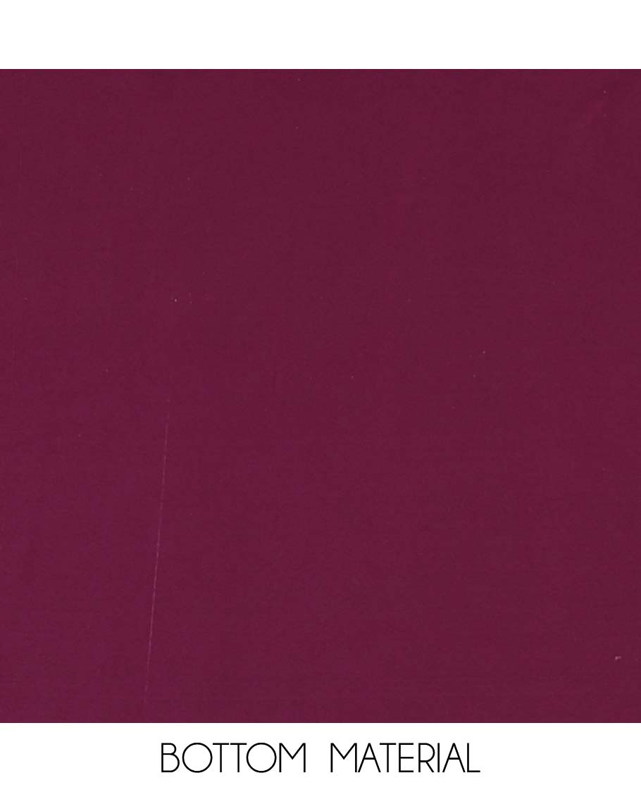 Wine color sherwani pattern , hand work velvet organza chudidhar material top with american crepe pant & one side bead work dupatta