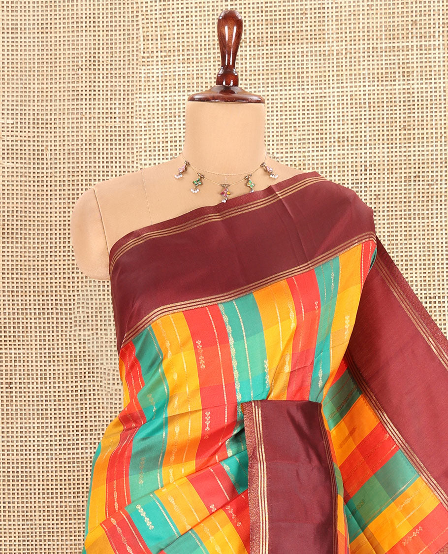 Maroon Fancy Softy Silk Saree