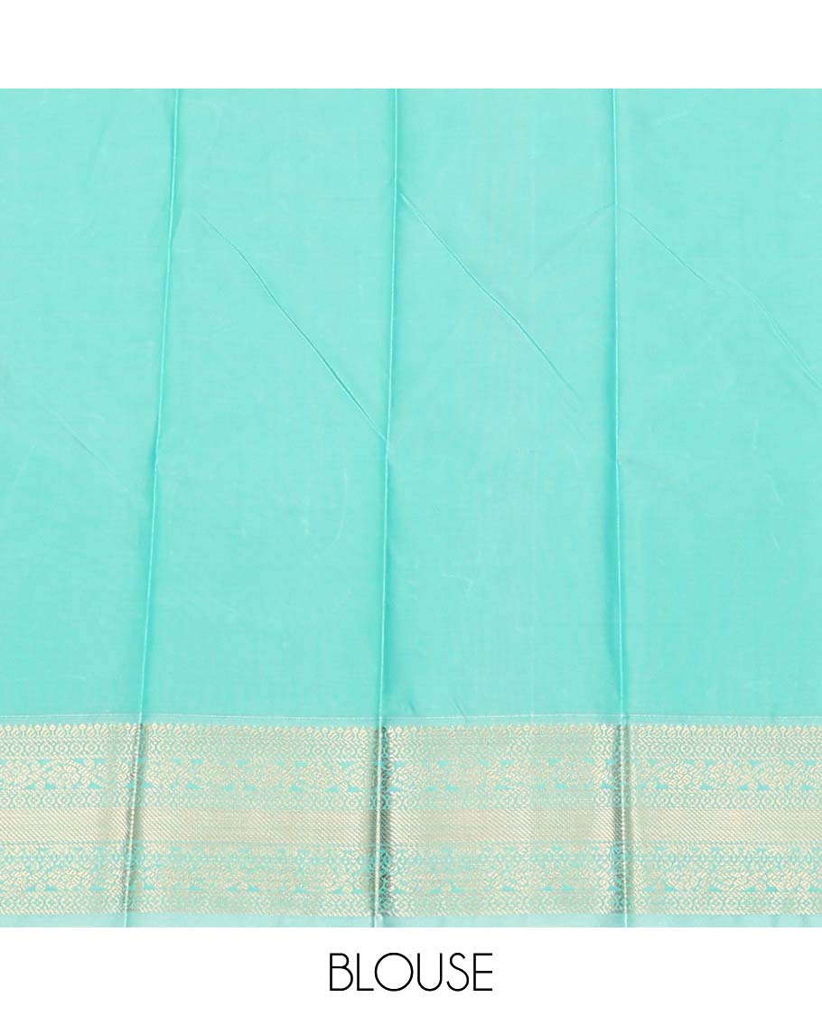 Maroon zari design gift saree, contrast traditional zari design border, and jaal pallu