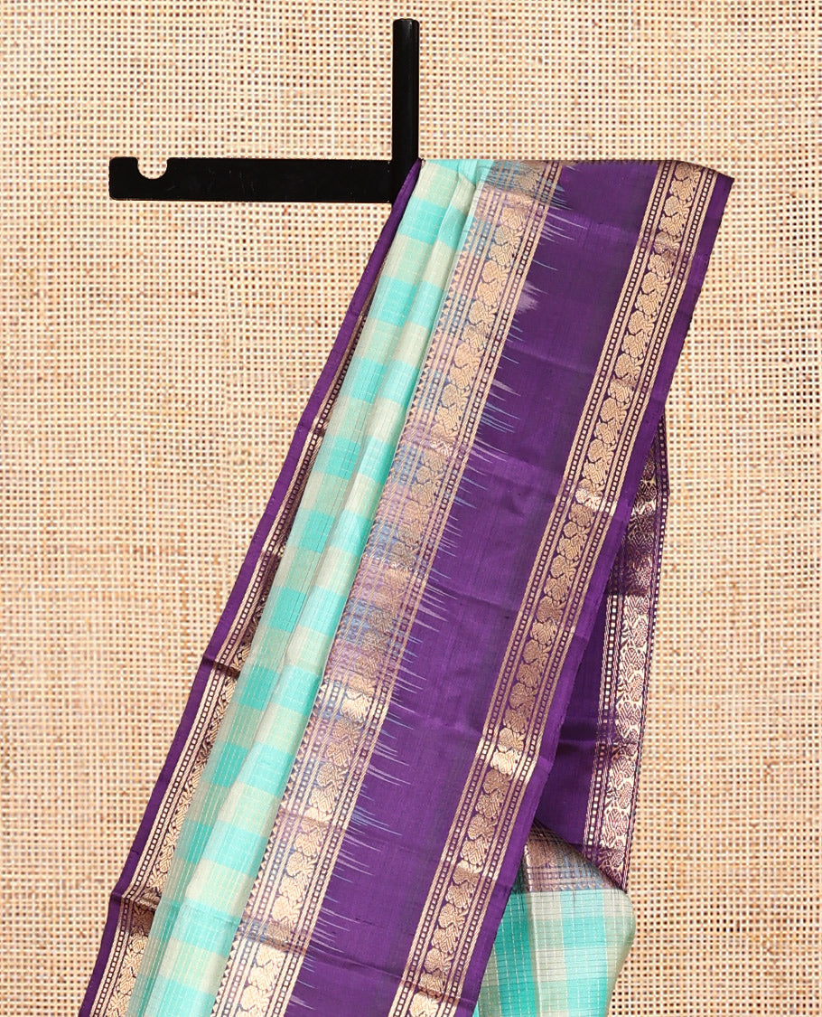 Turquoise Mayuri Soft Silk Saree