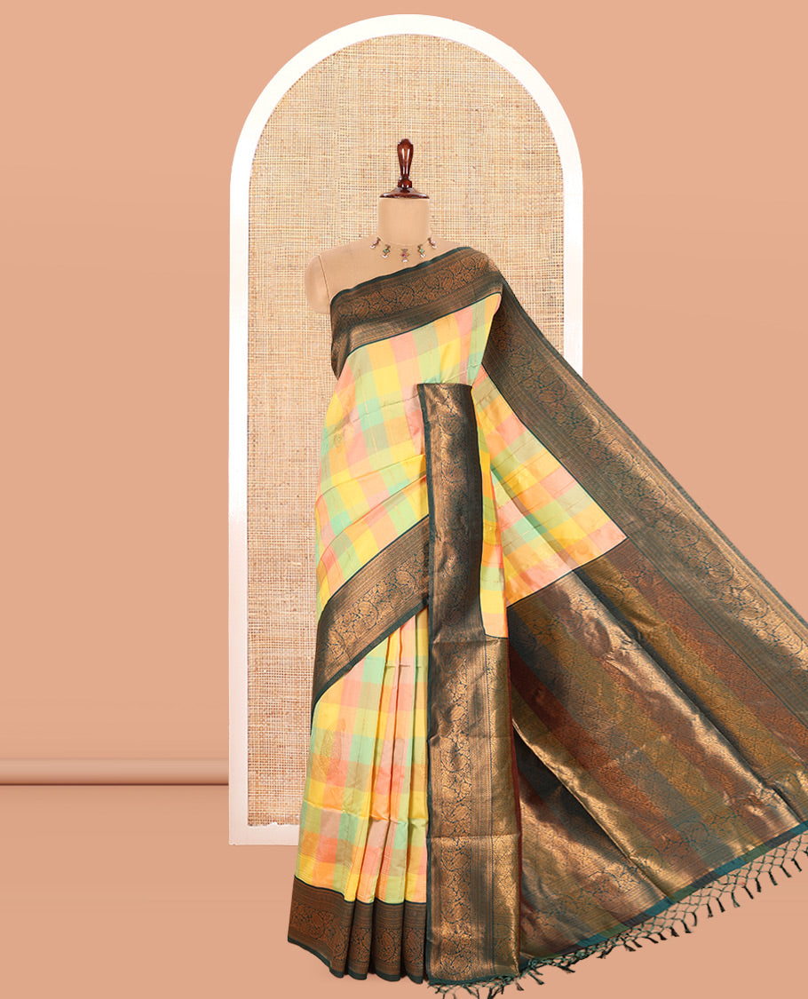 Bottle Green Fancy Softy Silk Saree