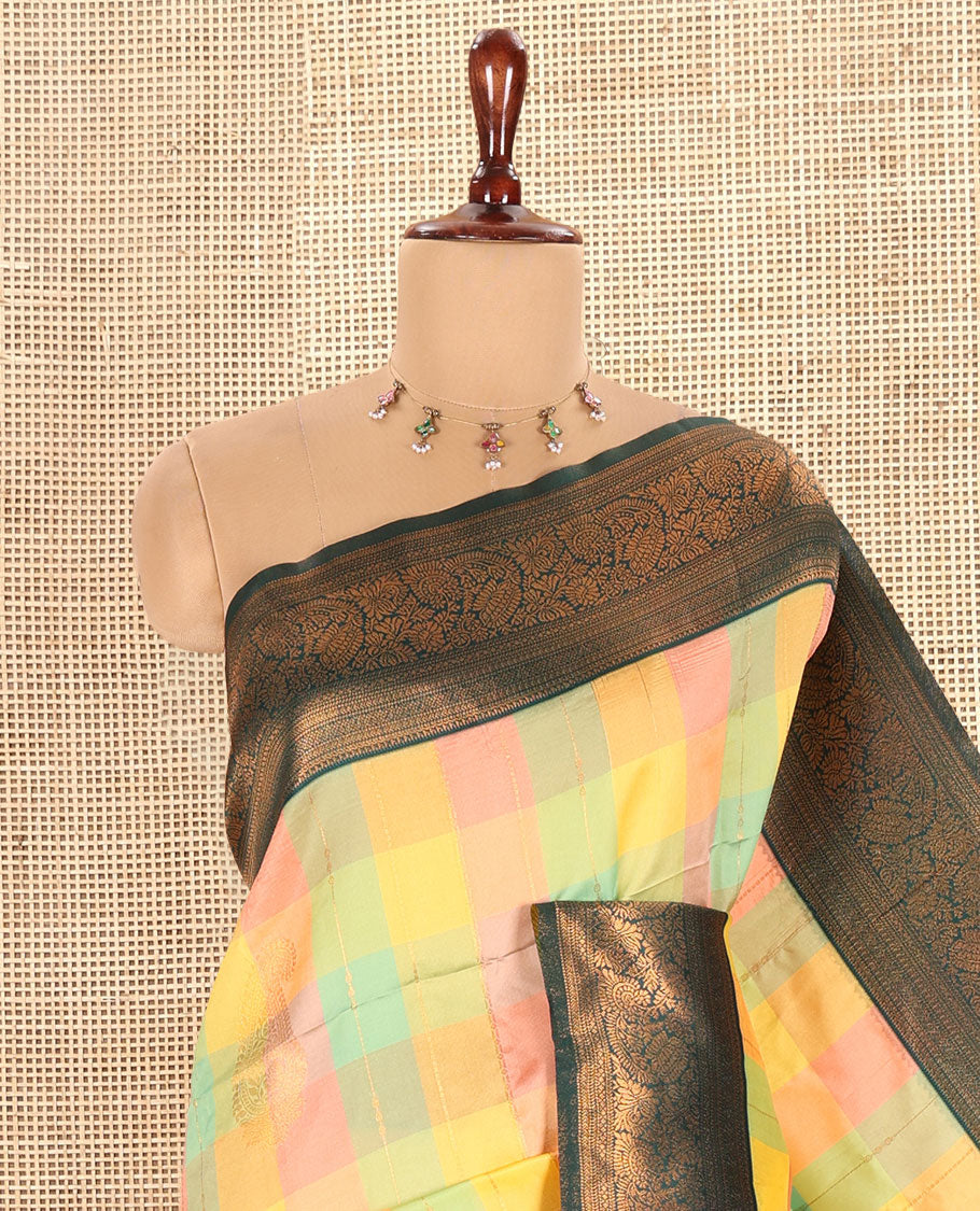 Bottle Green Fancy Softy Silk Saree