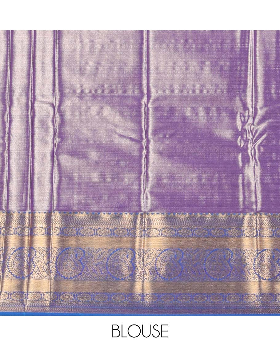 Yellow jacquard budget silk saree, contrast traditional design zari border & pallu of intricate designs