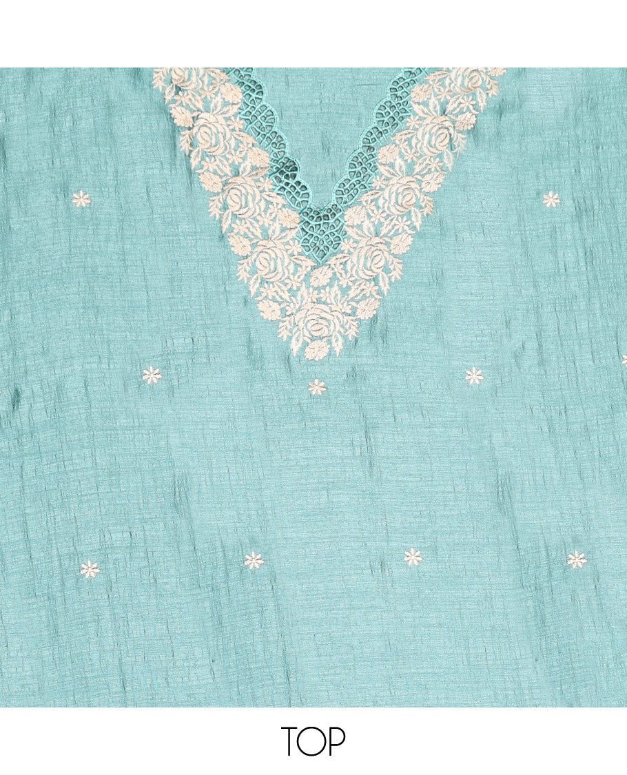 Blue Material Chudidar Set