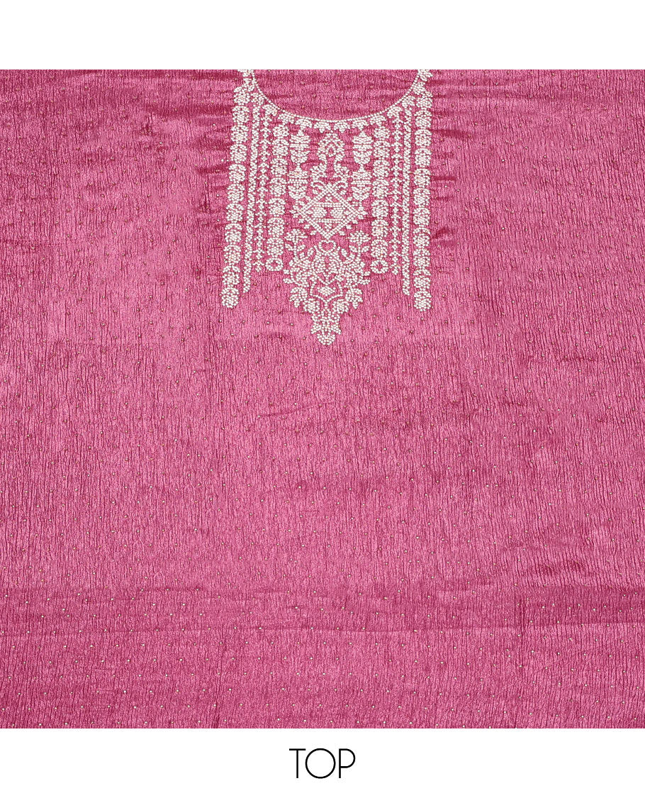 Purple Chiffon Material Chudidar Set
