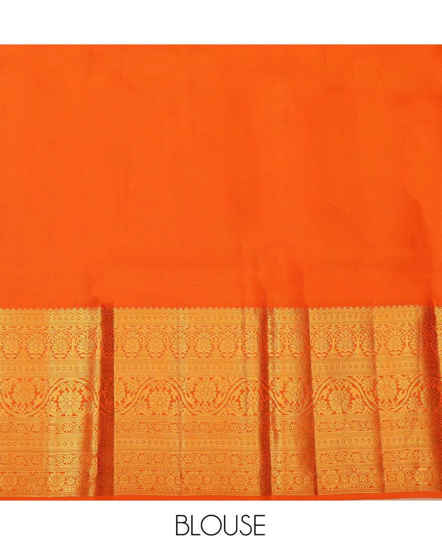 Purple Pure Silk Pavadai Material Set