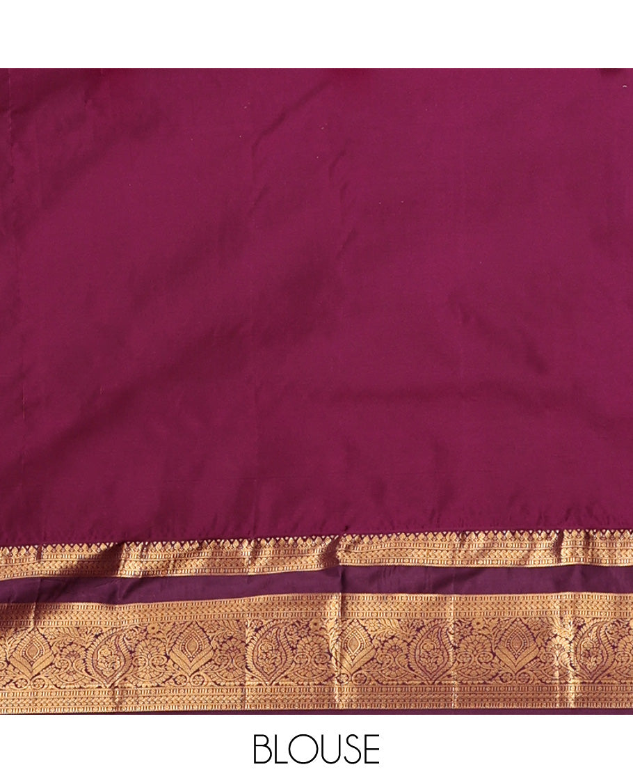 Sandal Zari Design Gift Saree