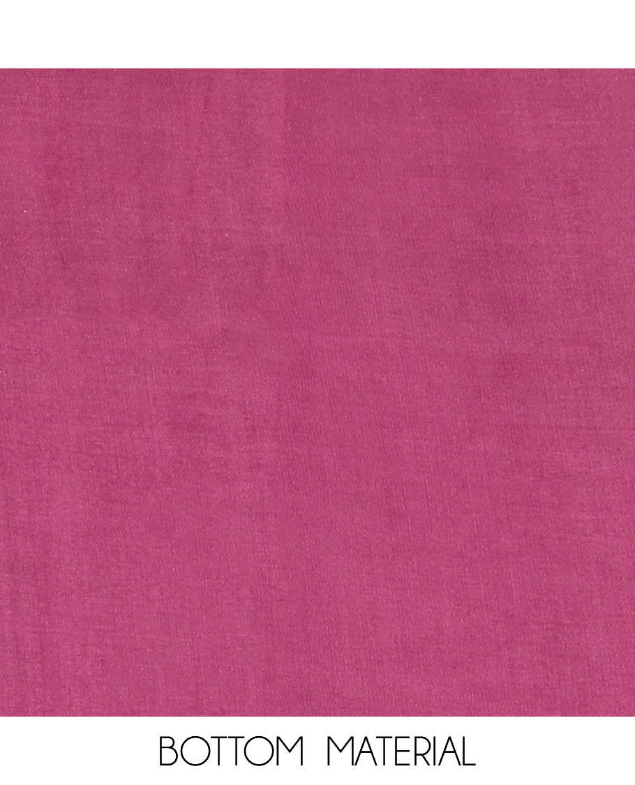 Purple Chiffon Material Chudidar Set