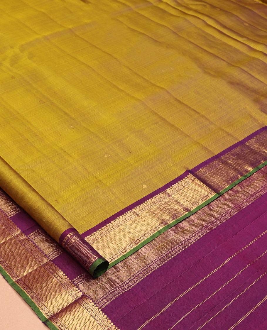 Green Nine-Yard Pure Silk Saree