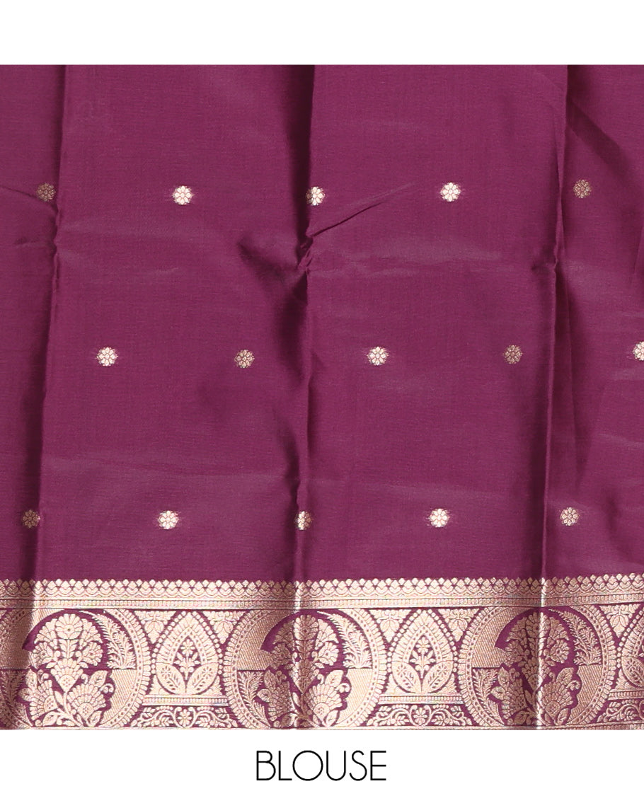 Borderless Rama Elite Soft Silk Saree