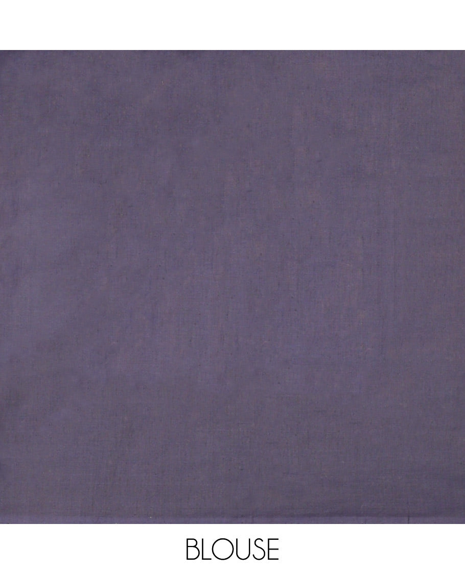 Peach floral ikkat cotton saree with contrast floral design border & floral design pallu