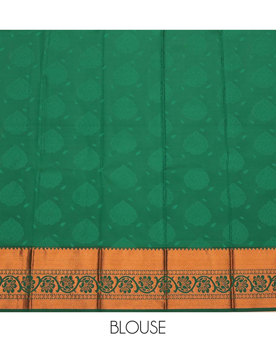 Light Maroon Budget Silk Saree, Crafted with Floral Vine Design, Complemented by Contrast Traditional Zari Border, a Jaal Pallu and a Contrast Blouse