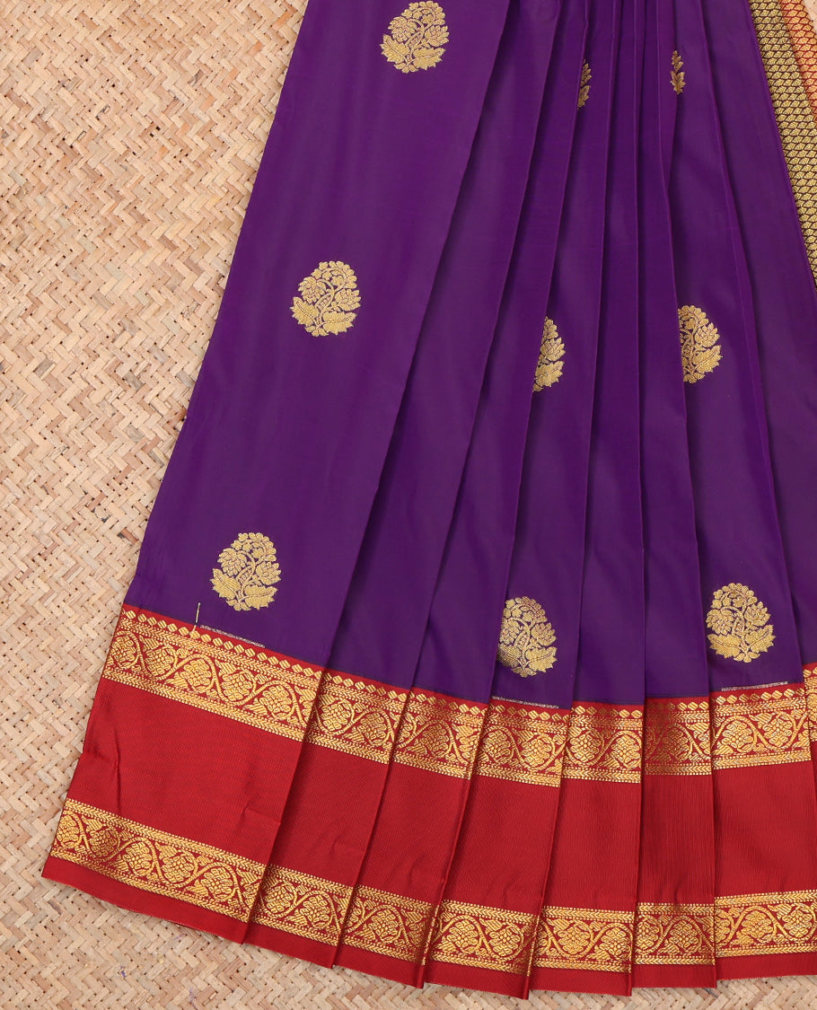 Violet Budget Silk Saree