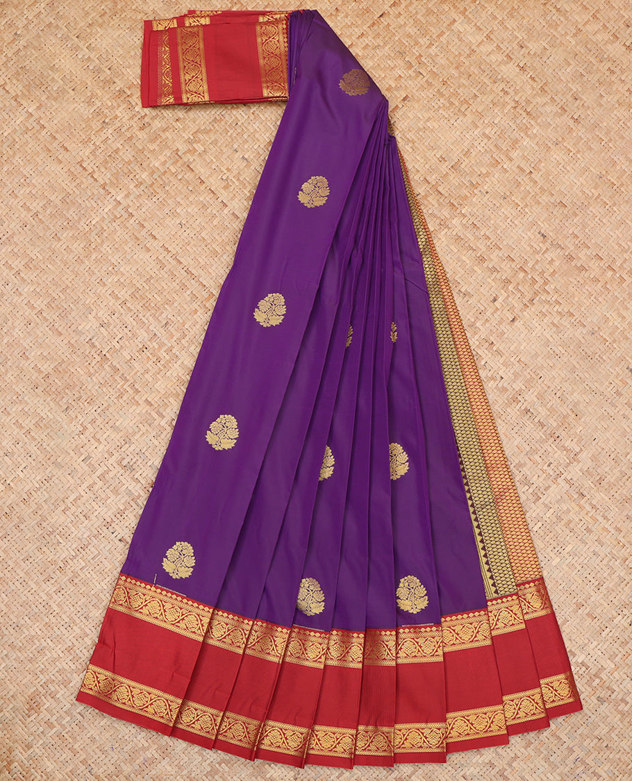 Violet Budget Silk Saree