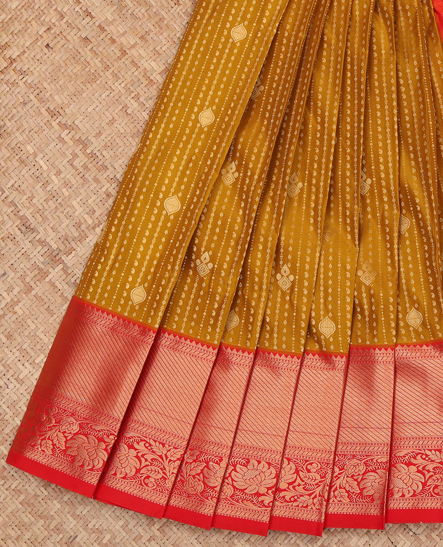 Mustard Budget Silk Saree