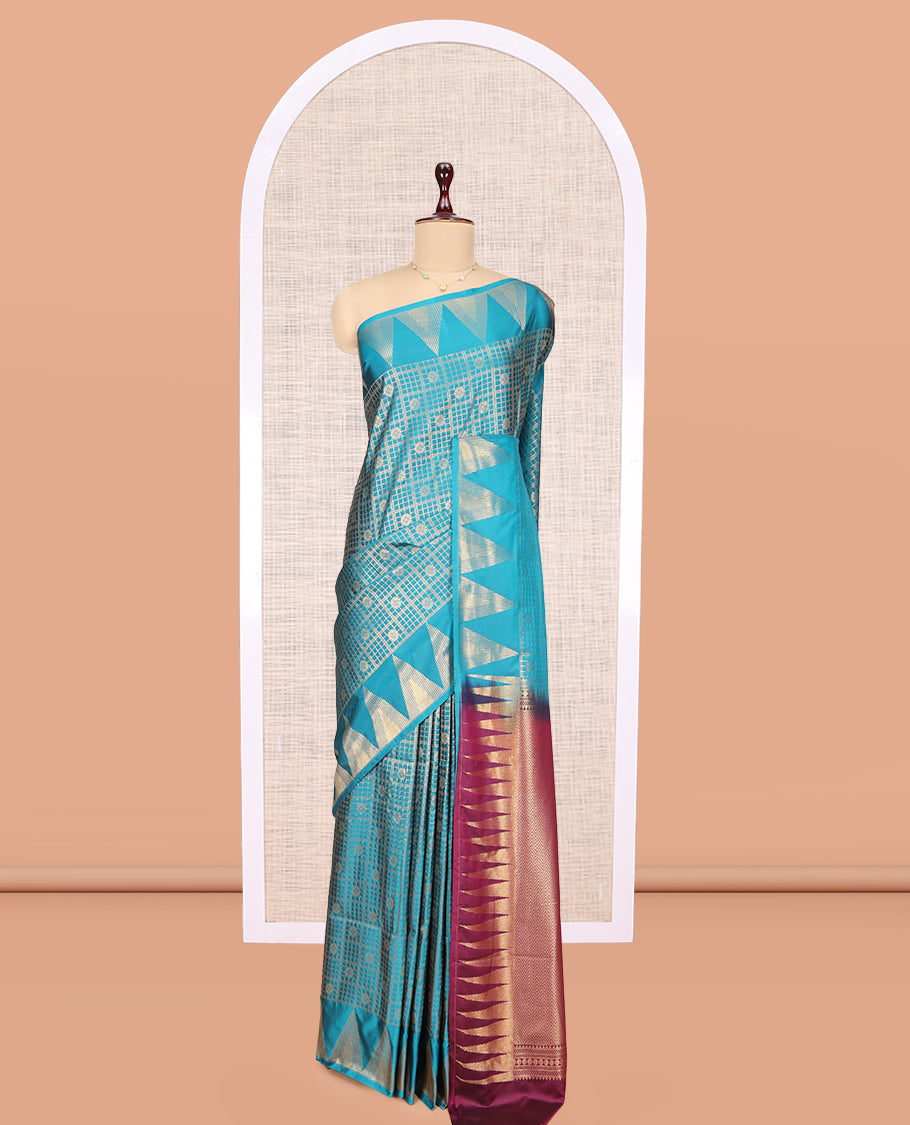 Blue Budget Silk Saree