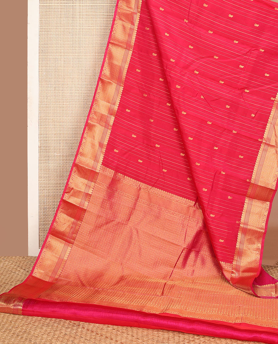 Pink zari design vasundhara silk mix saree, zari border of manga mokku, ara maadam,mayil & poun & intricate pallu