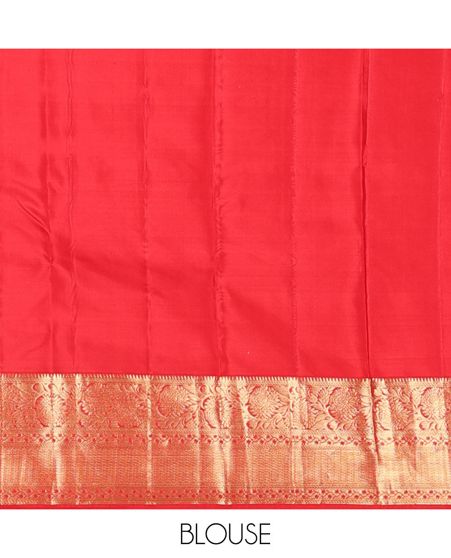 Green meenakari jacquard wedding silk saree, contrast border of rekku,banaras,kodi visiry & jaal & jaal zari design pallu