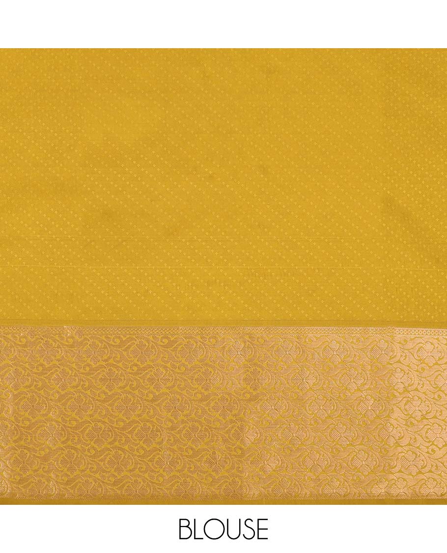 Pink floral jaal jacquard Kanchipuram silk saree, contrast intricate zari design border & zari enriched jaal pallu