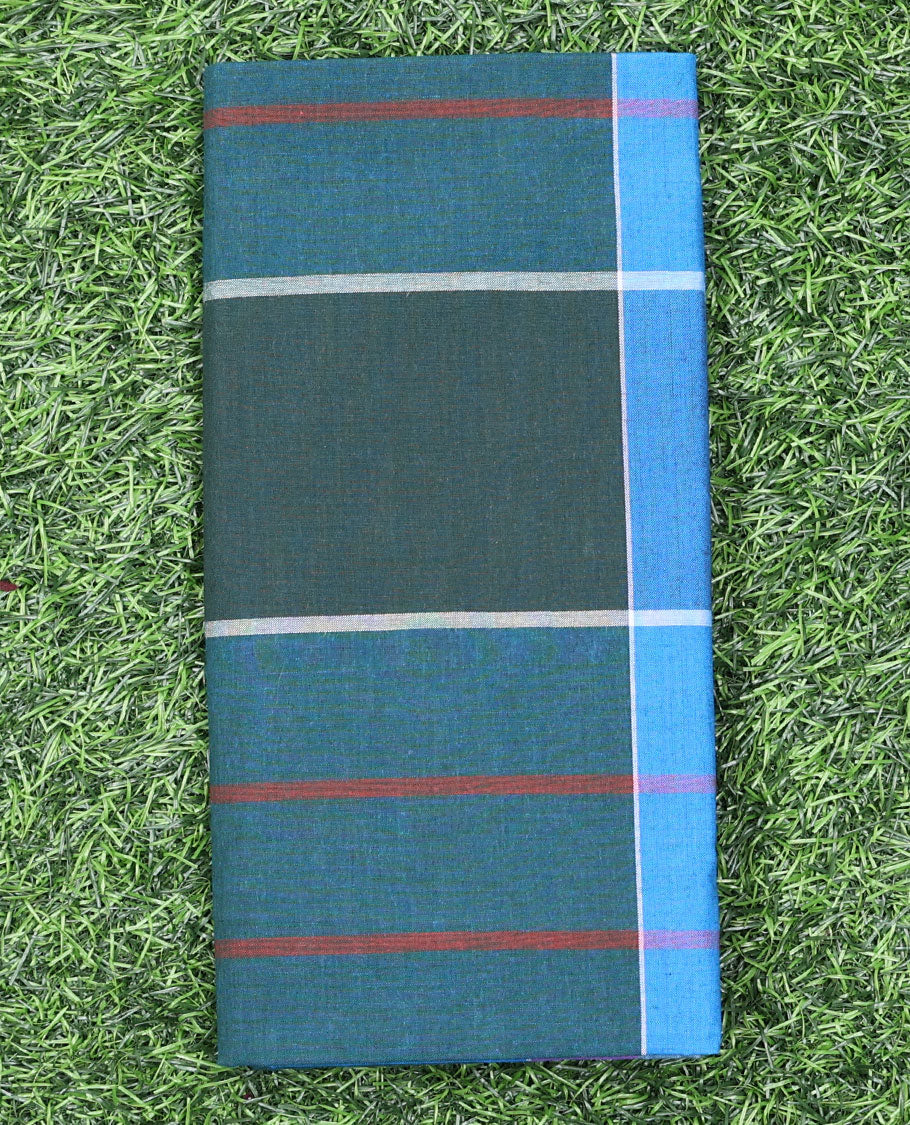 Blue striped cozy pure cotton lungi